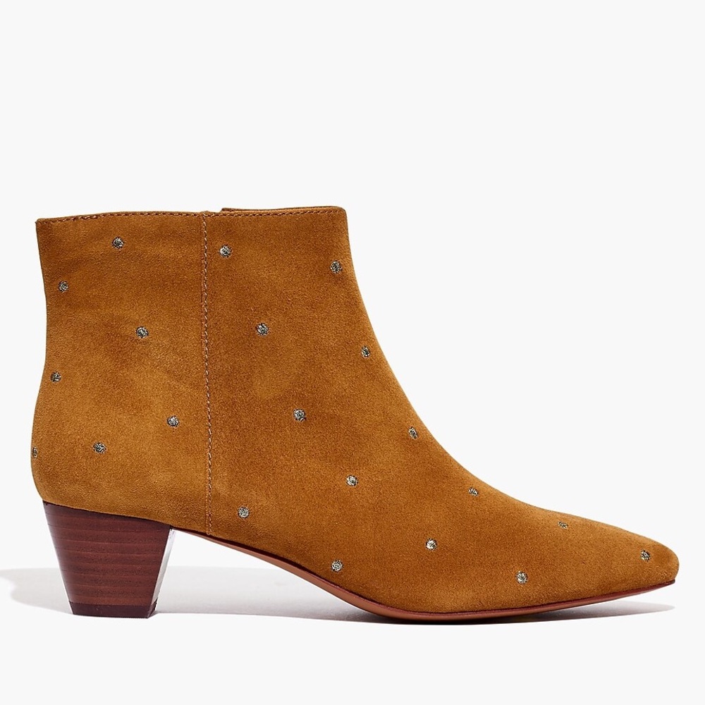 Madewell The Bea Boot in Embroidered Suede New